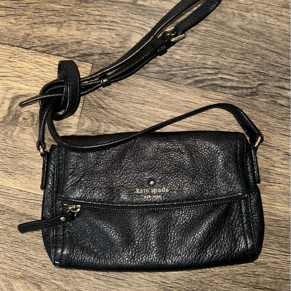 Kate Spade crossbody black leather bag